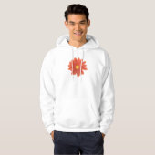 Petals in Motion – Vibrant Flower Graphic Hoodie (Vorne ganz)