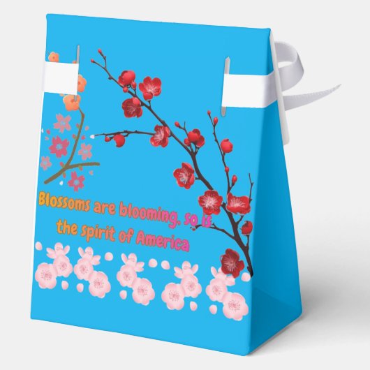 Petals in Pink Harmony azure Geschenkschachtel (Rückseite)