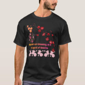 Petals in Pink Harmony black T-Shirt (Vorderseite)