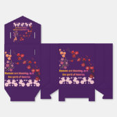 Petals in Pink Harmony dark purple Geschenkschachtel (Ungefaltet)