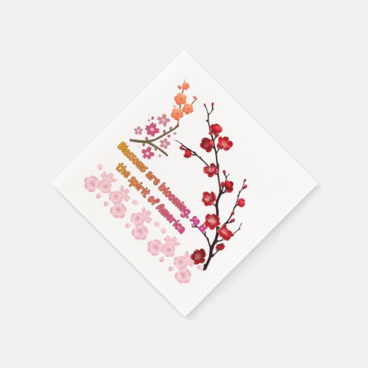 Petals in Pink Harmony Serviette (Ecke)