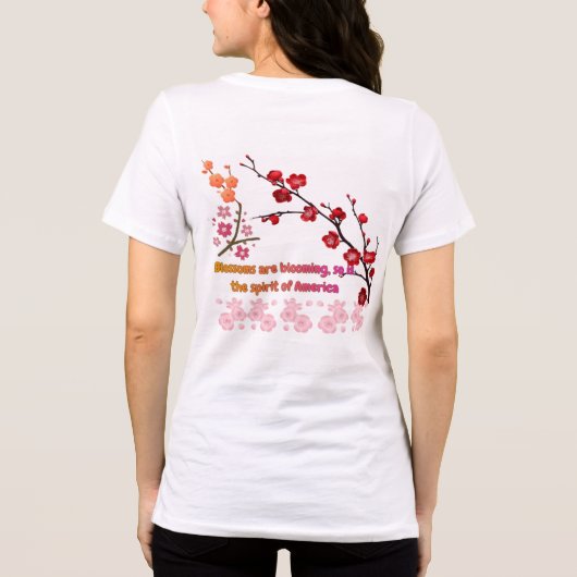 Petals in Pink Harmony Tri-Blend Shirt (Rückseite)