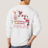 Petals in Pink Harmony white T-Shirt (Rückseite)