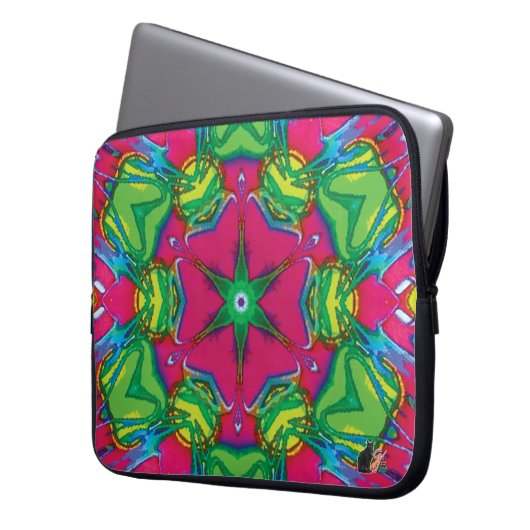Petals Kaleidoscope Laptop Sleeve (Vorderseite Links)