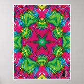 Petals Kinetic Collage Kaleidoscope Poster (Vorne)