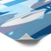 Petals & Light: Ein Tablett Blumenfreude Poster (Ecke)