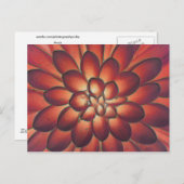 Petals Moderne Abstrakte Kunstkunst Postkarte (Vorne/Hinten)