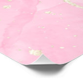 Petals Pearls Prosecco Favors Brautparty Poster (Ecke)