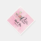 Petals Pearls Prosecco Favors Brautparty Serviette (Ecke)
