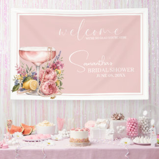 Petals, Pearls & Prosecco Junggesellinnenabschied Banner