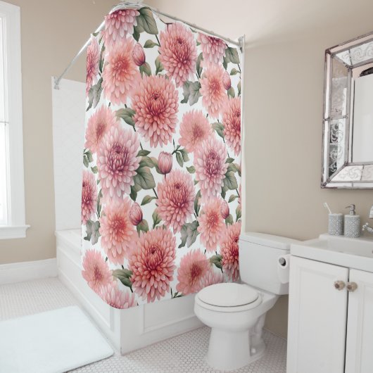 Petals Pink Party Duschvorhang (Beispiel)