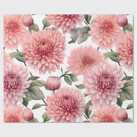 Petals Pink Party Geschenke Geschenkpapier (Flach)