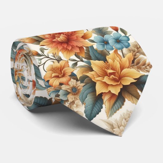 Petals & Poetry A Floral Affair Krawatte (Gerollt)