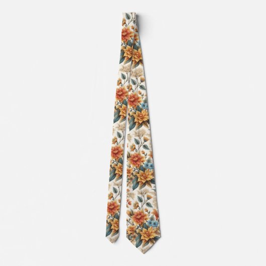 Petals & Poetry A Floral Affair Krawatte (Rückseite)