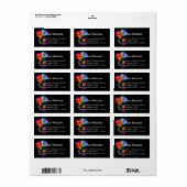 🌈Petals & Pride – Regenbogen-Adresseetikett Adressaufkleber (Vorne)