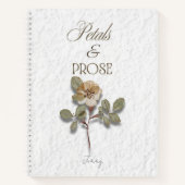 Petals & Prose Personalized Floral  Notizblock (Vorderseite)