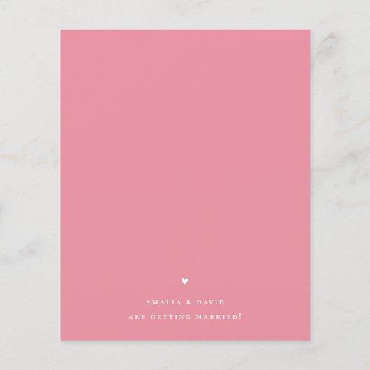 Petals & Prosecco Blumendusche Einladung (Rückseite)