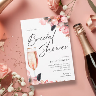 Petals & Prosecco Blumendusche Einladung