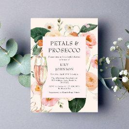 Petals & Prosecco Blumendusche Einladung