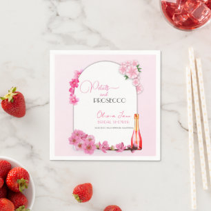 Petals & Prosecco Blumenstrauch Summer Brautparty Serviette