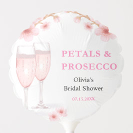 Petals & Prosecco Blush Pink Brautparty Ballon
