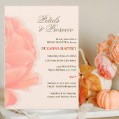 Petals & Prosecco Blush Pink Brautparty Einladung