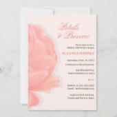 Petals & Prosecco Blush Pink Brautparty Einladung (Vorderseite)