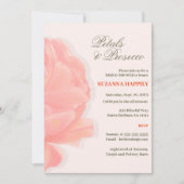 Petals & Prosecco Blush Pink Brautparty Einladung (Vorderseite)