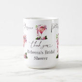 Petals & Prosecco Blush Pink Brautparty Kaffeetasse (Mittel)