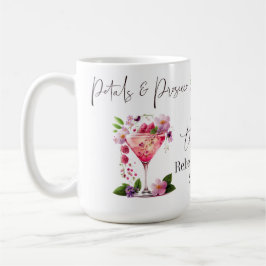 Petals & Prosecco Blush Pink Brautparty Kaffeetasse