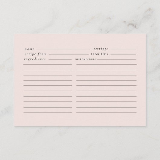 Petals & Prosecco Brautparty Anfrage Begleitkarte (Rückseite)