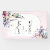 Petals & Prosecco Brautparty Banner (Horizontal)