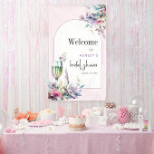 Petals & Prosecco Brautparty Banner