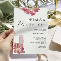Petals & Prosecco Brautparty Blumenrosa Chic