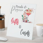 Petals Prosecco Brautparty Brunch Geschenke Sockelschild (In Situ)