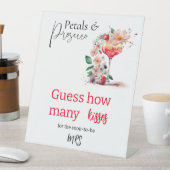 Petals Prosecco Brautparty Brunch Ratess Sockelschild (In Situ)