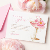 Petals Prosecco Brautparty Dankeskarte