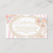 Petals Prosecco Brautparty-Display-Dusche Begleitkarte (Vorderseite)
