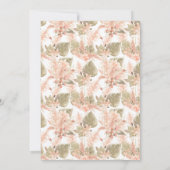 Petals & Prosecco | Brautparty "Floral Champagne" Einladung (Rückseite)