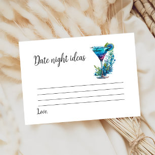 Petals & Prosecco Brautparty Floral Date Game Begleitkarte