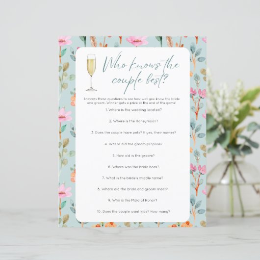 Petals & Prosecco Brautparty Games (Stehend Vorderseite)