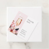 Petals & Prosecco Brautparty Geschenkanhänger (Beispiel)