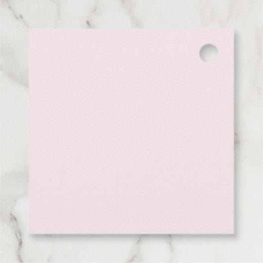 Petals & Prosecco Brautparty Geschenkanhänger (Rückseite)