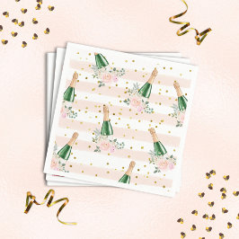 Petals & Prosecco Brautparty Napkins Serviette