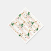 Petals & Prosecco Brautparty Napkins Serviette (Ecke)