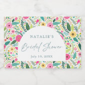 Petals Prosecco Brautparty Party Schaumweinetikett (Einzelnes Label)