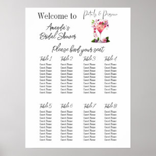 Petals & Prosecco Brautparty Poster