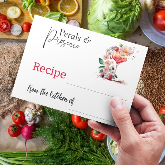 Petals Prosecco Brautparty Rezept Karte