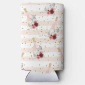 Petals & Prosecco Brautparty Seltzer Can Cooler Selters Dosenkühler (Rückseite)