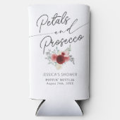 Petals & Prosecco Brautparty Seltzer Can Cooler Selters Dosenkühler (Vorderseite)